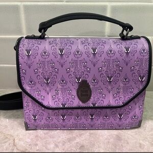 Loungefly Disney Haunted Mansion Crossbody Bag with Black Accents